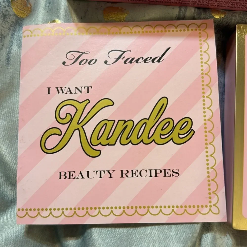 Too faced I want kandee eyeshadow palette limited edition make up